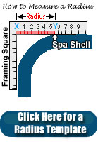 Tub Cover Radius Chart