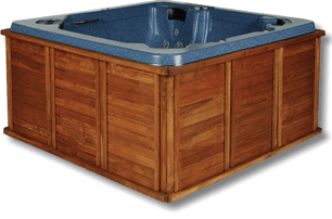 Spa Covers for Spa Cabinets with Wooden Edge Rims